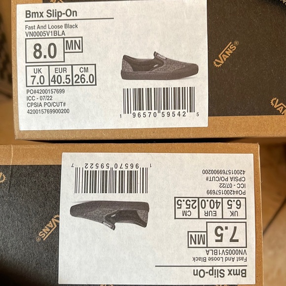 Vans Men’s Bmx Slip-On
Fast And Loose Black
VN0005V1BLA
Sneakers - Picture 16 of 16